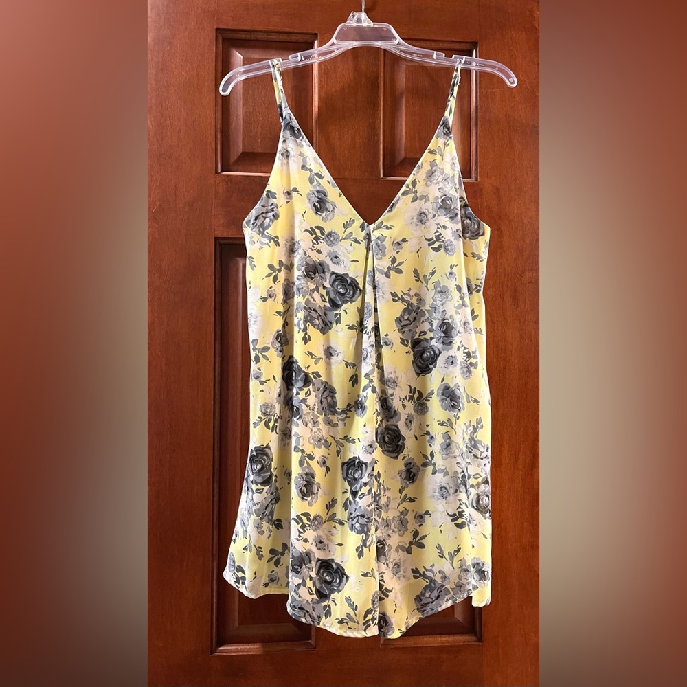 Yellow Floral Romper -NWOT